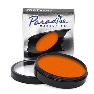 NEW Mehron Paradise Makeup AQ Water Activated Face & Body Paint, Orange‎